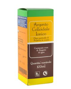 ARGENTO COLLOIDALE IONICO 40PPM CERTIFICATO SPRAY CON CONTAGOCCE 100 ML